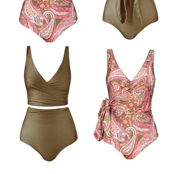 Baiia Barcelenoa Reversible Bikini Set Size US 18 NWT - Picture 2 of 9